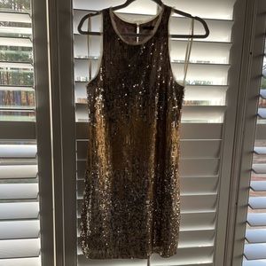 BCBG Max Azria Gold Cocktail dress size 4